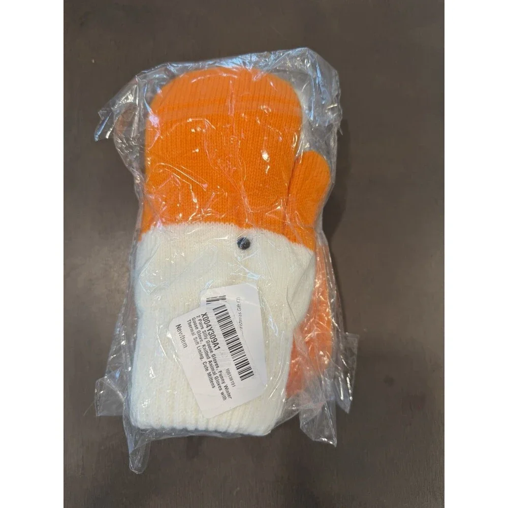 Silly Goose Gloves Winter Funny Novelty Animals Women Cute Knitted gloves 2 pack